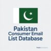 Pakistan Consumer Email List Database