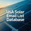 USA Solar Email List Database