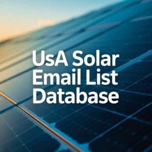 USA Solar Email List Database