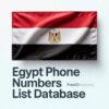 Egypt Phone Numbers List Database