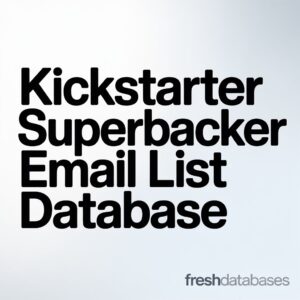Kickstarter Superbacker Email List Database
