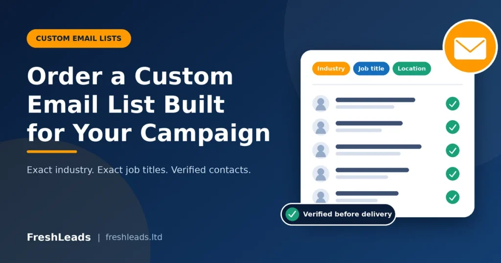 Order a Custom Email List Built for Your Campaign